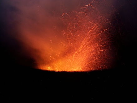 Mt. Yasur volcano, Tanna, Vanuatu: Photograph by Jocy H (ca. 2012)