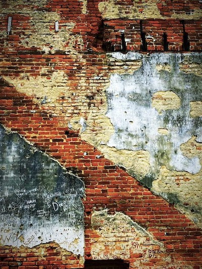 Old Brenham Wall: Photograph by Christopher Woods