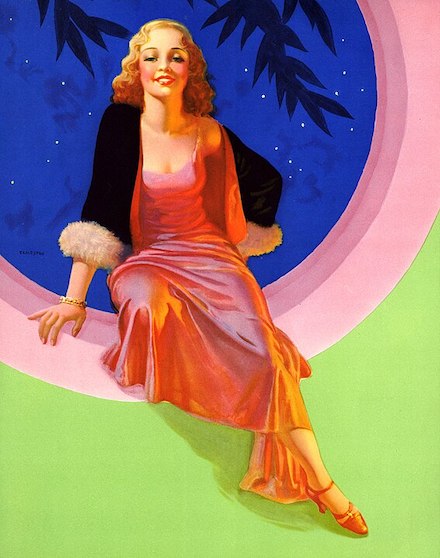 Smiling Through: 1932 Painting by Edward Mason Eggleston