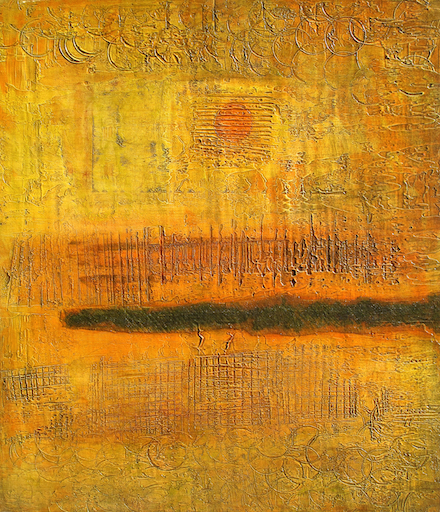 Beyond It (2006-7): Mixed-media painting on canvas by Kendall Johnson