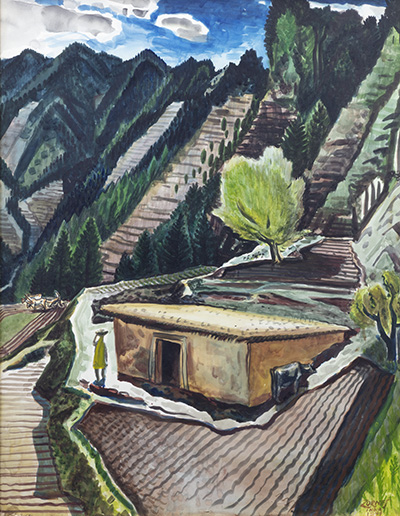 From the Mesa (1944): Painting by Milford Zornes